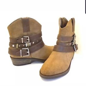 SAM EDELMAN Becka Straps Boots Girls Youth sz 13